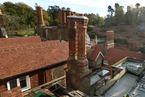 Albury Manor Gothic Chimneys